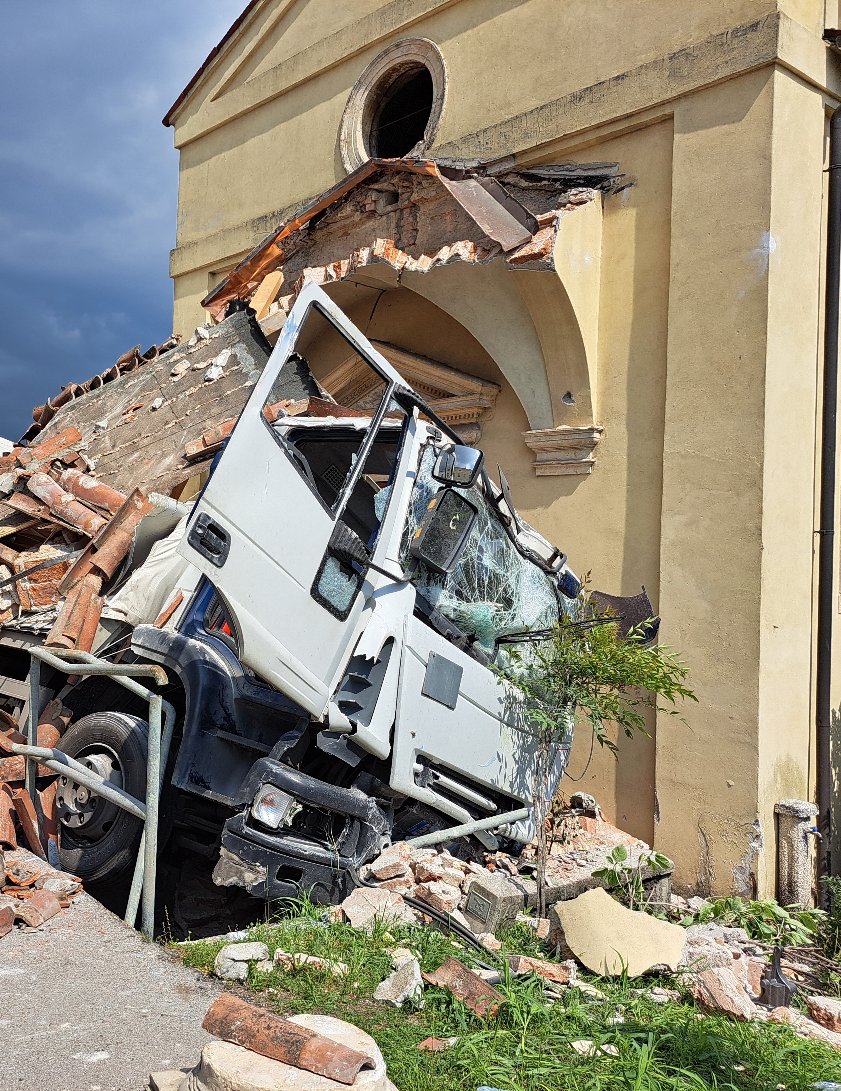 Chiesetta Marosticana particolare dell'incidente